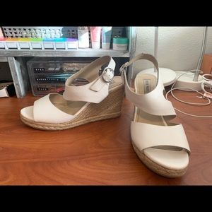 White Steve Madden Wedges